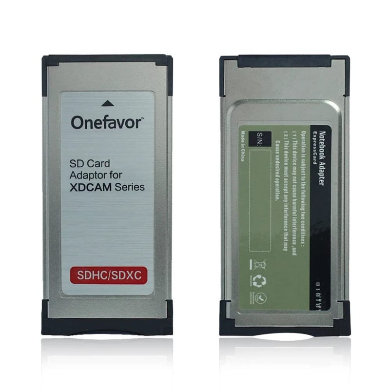 [Australia - AusPower] - Onefavor SXS Card Adapter for Sony SXS-1 EX1R EX280 SD SDHC SDXC Card into SXS Memory Card ExpressCard Adaptor for Sony XDCAM Cameras 