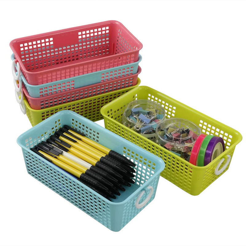 [Australia - AusPower] - Kekow Plastic Countertop Storage Baskets Organizer, Pack of 6 