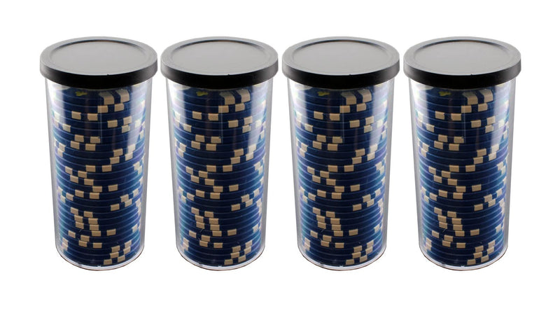 [Australia - AusPower] - Versa Games 25pc Poker Chip Storage Tube - 4 Piece Set 