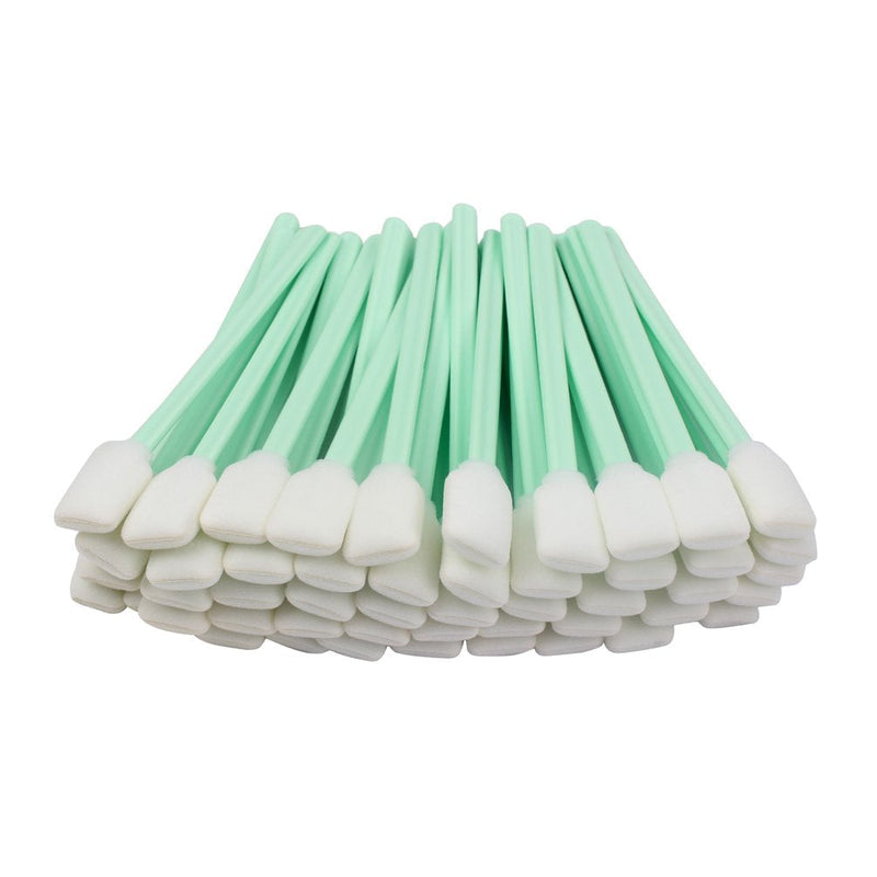 [Australia - AusPower] - LOVEDAY 100pc 5.1" Square Rectangle Foam Cleaning Swab Sticks for Solvent Format Inkjet Printer Roland Optical Equipment 