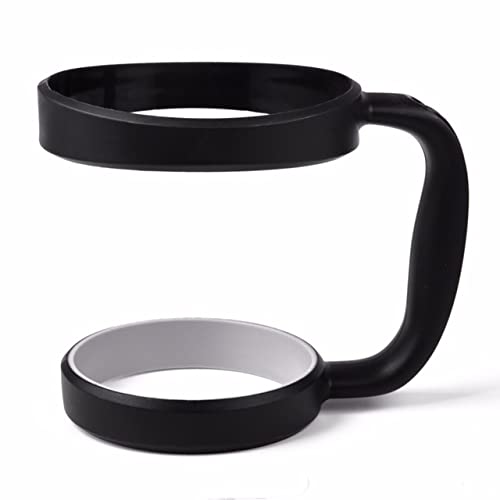 [Australia - AusPower] - 30 oz Tumbler Handle (BLACK) by STRATA CUPS - Available For 30oz YETI Tumbler, OZARK TRAIL Tumbler, Rambler Tumbler- BPA FREE Black 