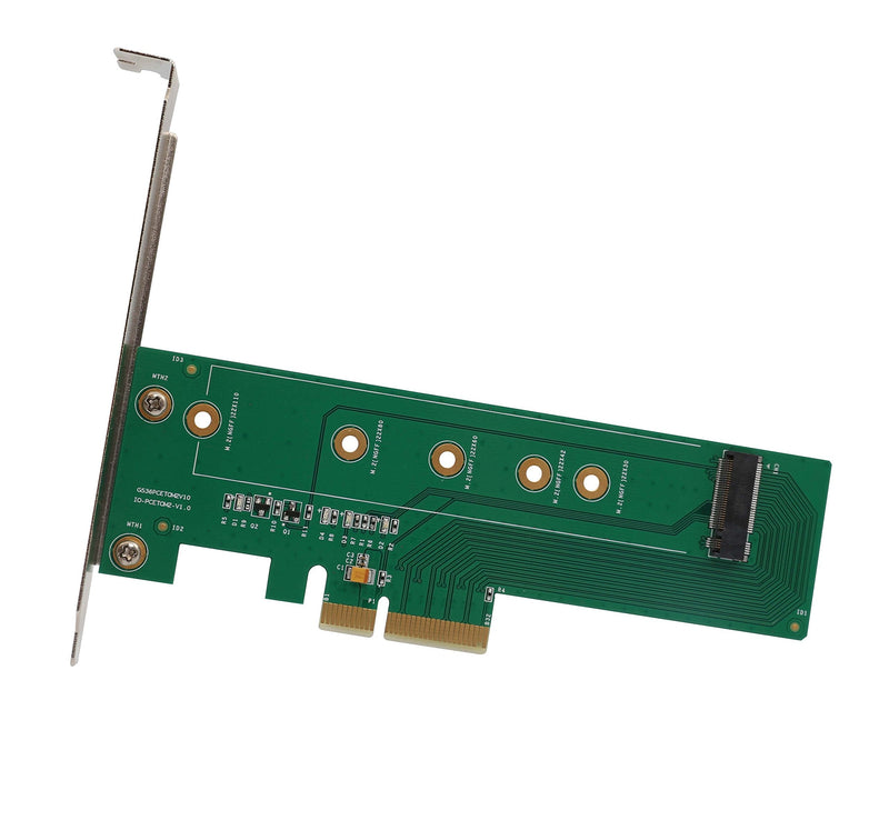 [Australia - AusPower] - I/O Crest M.2 NGFF PCIe SSD to PCI Express 3.0 x4 Host Adapter Card - Support M.2 M-Key PCIe (NVMe or AHCI) Type 22110, 2280, 2260, 2242 
