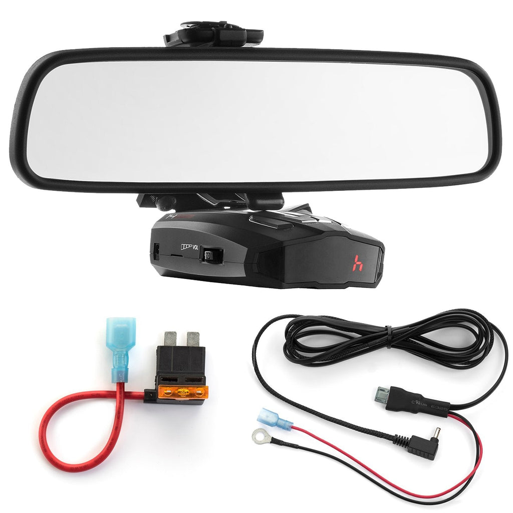 [Australia - AusPower] - Radar Mount Mirror Mount Bracket + Direct Wire Power Cord + ATO Fuse Tap for Cobra (3001303) 