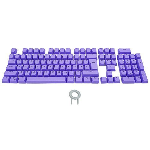 [Australia - AusPower] - Bossi 104 Keys PBT Doubleshot Injection Keycaps Backlight Colors Replacement Keycaps for Mechanical Game Keyboard - Purple 