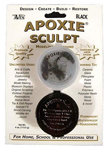 [Australia - AusPower] - Aves Apoxie Sculpt Modeling Clay, 1/4lb, Black 
