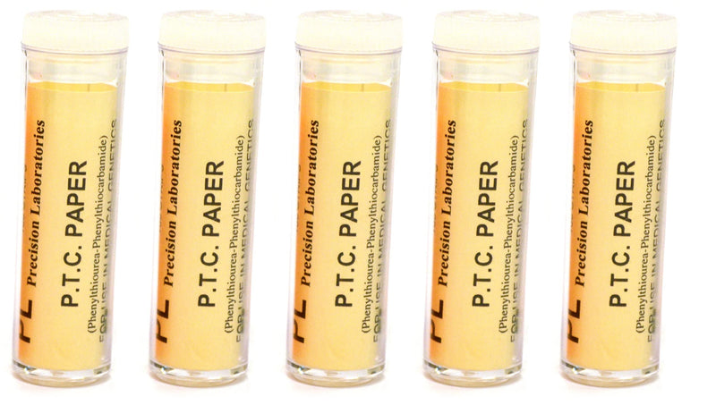 [Australia - AusPower] - Eisco Labs Phenylthiourea (PTC) Paper Strips - Genetic Taste Testing (Vial of 100) - Model FSC1031 - Pack of 5 