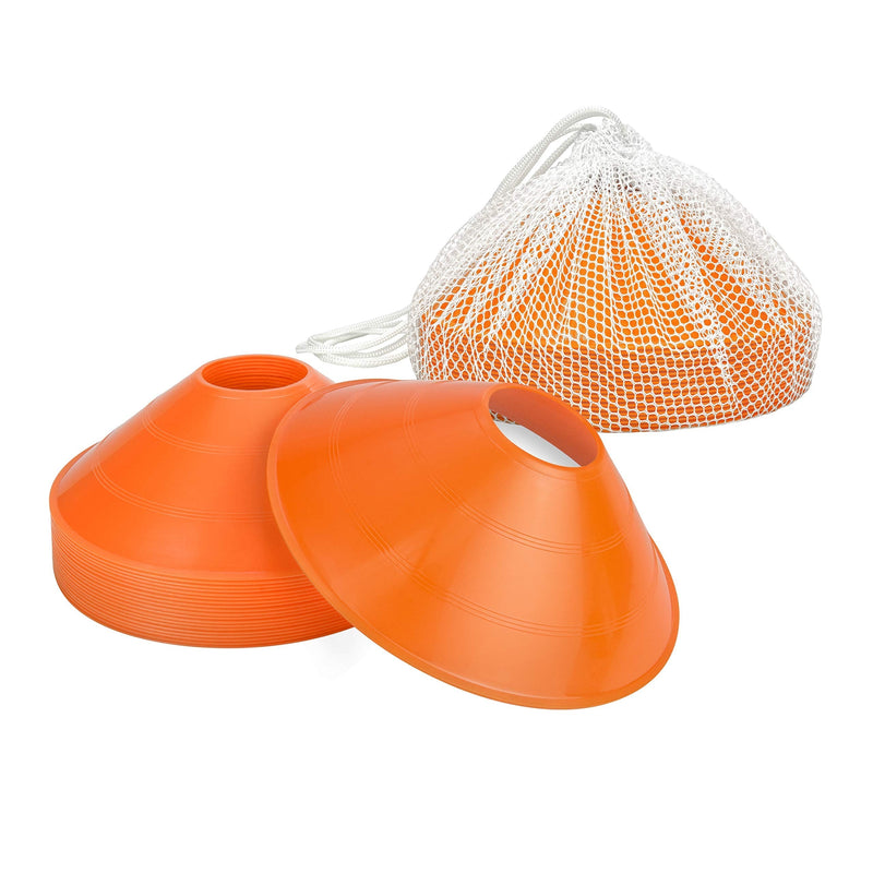 [Australia - AusPower] - GoSports Agility Training Sport Cone 20 Pack with Tote Bag - Low Profile Field Markers for Kids and Adults 