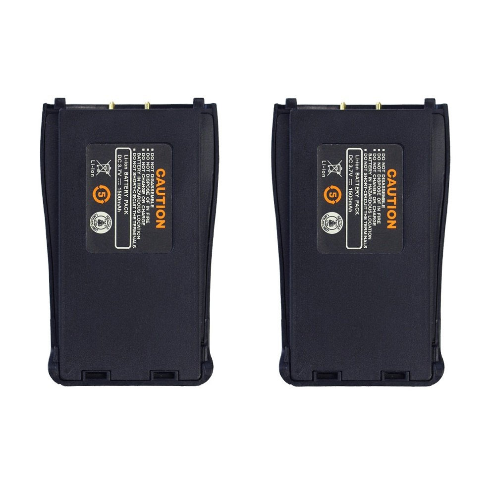 [Australia - AusPower] - Baofeng Walkie Talkie Battery Replacement 1500mAh Rechagable Li-on Battery for BF-888S Two Way Radios (2 PCS) 