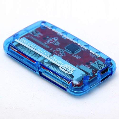 [Australia - AusPower] - [3 Pack] eTECH Collection USB 2.0 All-in-1 Memory Card Reader/Writer - support SD/SDHC (NOT Support SDXC) / Compact Flash/xD / Memory Stick/Memory Stick Pro Duo/xD Picture Card - Blue All-in-1 (Blue) 