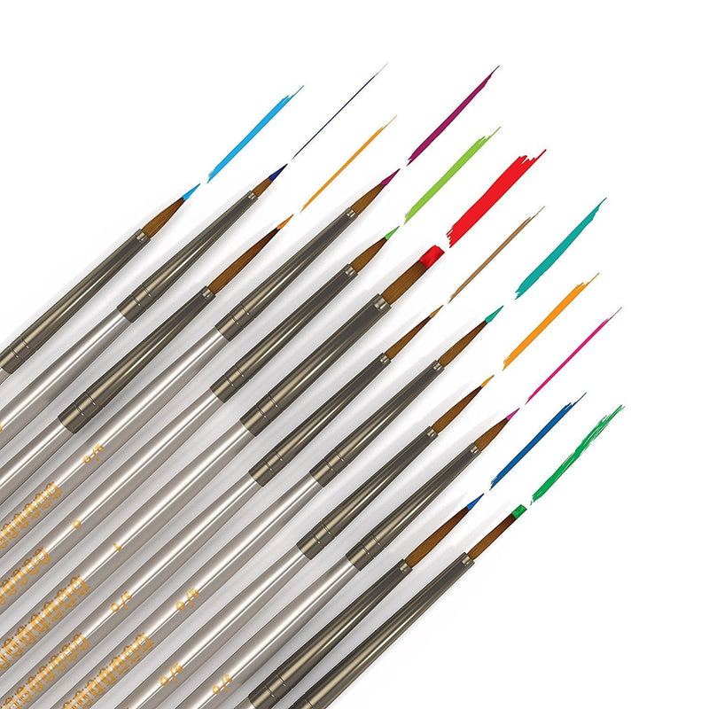[Australia - AusPower] - The Official Paint by Numbers Brush by Artistrove - 12 Amazing Fine Detailing Paint Brushs for Adults with a Need for Precision, Get Your Set of The Master Class Brushes to Perfect Your Passion! 
