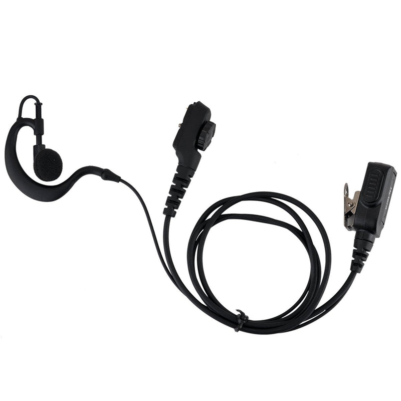 [Australia - AusPower] - KEYBLU Walkie Talkie Headset Earpiece for G Shaped Hytera Radio PD780,PD702,PD752,PT580H etc 