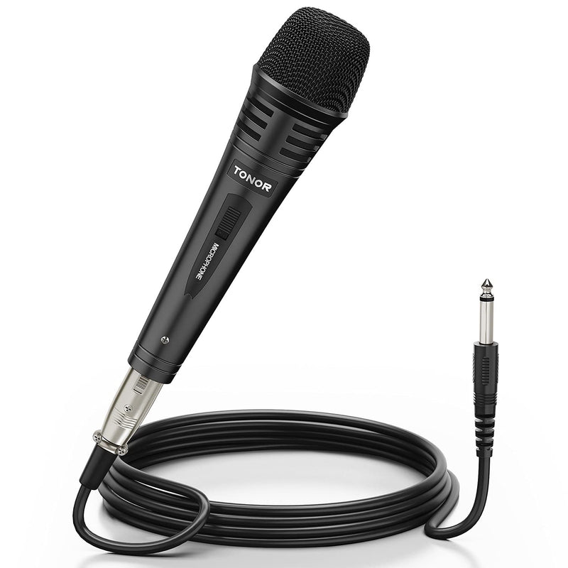 [Australia - AusPower] - TONOR Dynamic Karaoke Microphone for Singing with 16.4ft XLR Cable, Metal Handheld Mic Compatible with Karaoke Machine/Speaker/Amp/Mixer for Karaoke Singing, Speech, Wedding and Outdoor Activity 