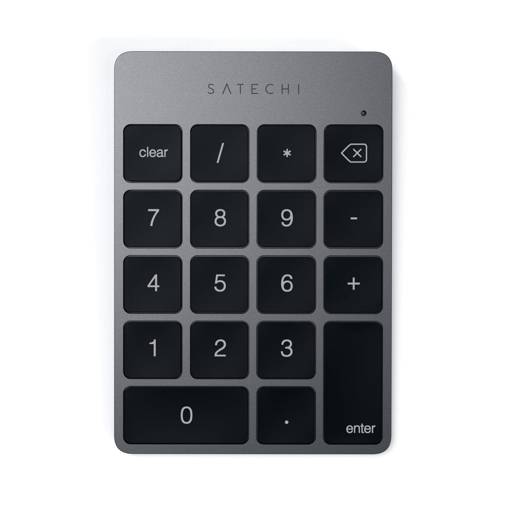 [Australia - AusPower] - Satechi Slim Aluminum Bluetooth Wireless 18-Key Keypad Keyboard Extension - Compatible with 2017 iMac, iMac Pro, MacBook Pro, MacBook, iPad, iPhone, Dell, Lenovo and More (Space Gray) Space Gray 