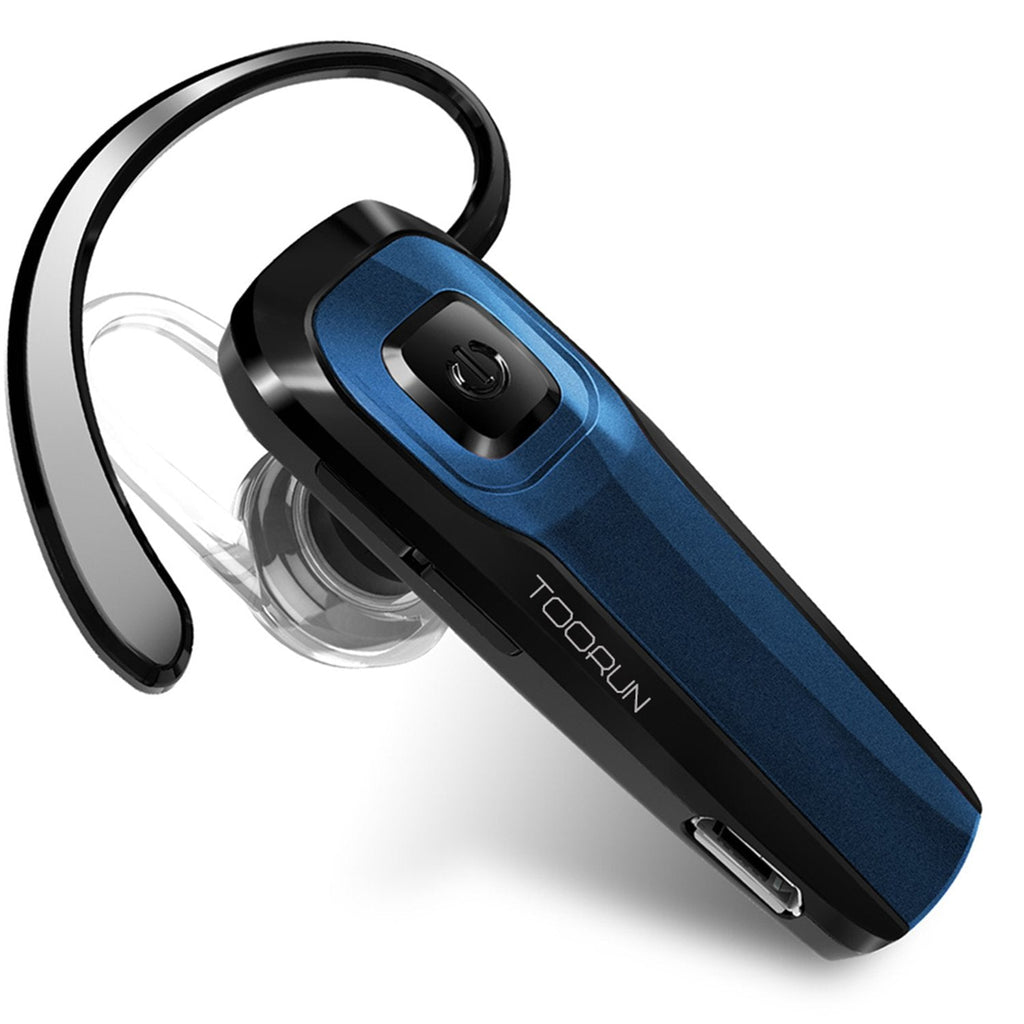 [Australia - AusPower] - TOORUN M26 Bluetooth Headset V5.0 Earpiece with Noise Cancelling-Blue 