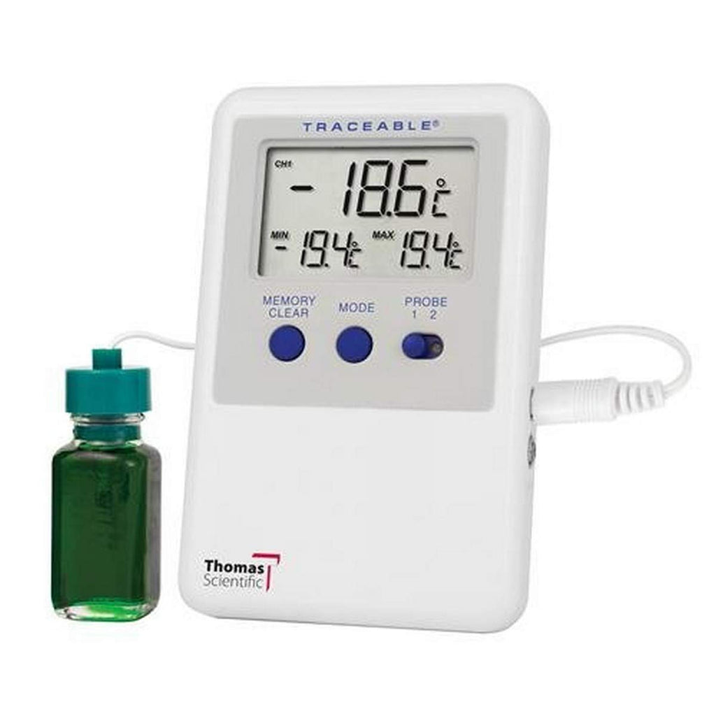 [Australia - AusPower] - Thomas 1189Q91EA 4731 Traceable Ultra Refrigerator Thermometer 2 Bottle Probe 