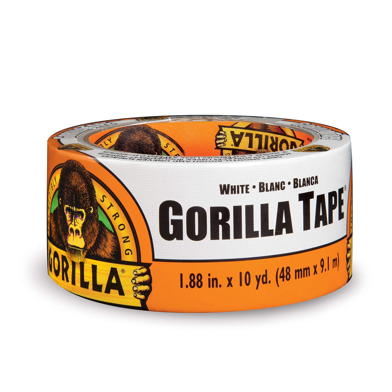 [Australia - AusPower] - Gorilla Tape, White Duct Tape, 1.88" x 10 yd, White, (Pack of 1) 1 Pack 