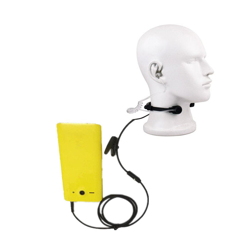 [Australia - AusPower] - Lsgoodcare 3.5MM Plug Adjustable Throat Mic Anti-Noise Tactical Neckband Vocal Hands-Free in-Ear Military Air Tube Covert Earpiece Headset Compatible for PC Computer PS5 Cellphone Ect 3.5MM Device 