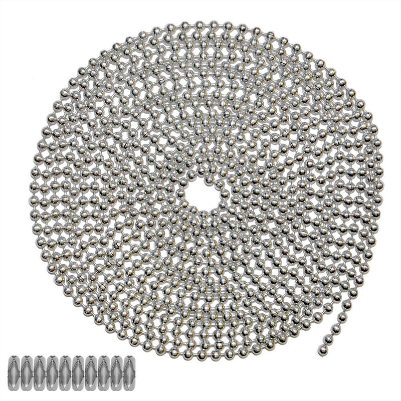 1Set 304 Stainless Steel Ball Chain Connector 2.4mm 3mm 4.5mm 6mm Double  Ring Style