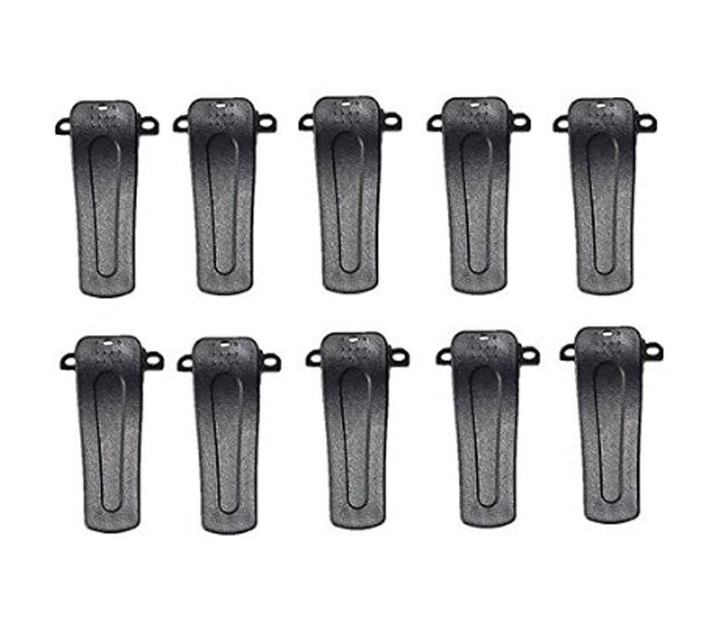 [Australia - AusPower] - Set of 10 Replacement Radio Belt Clip Clamp Clinch Hook Bracket for Baofeng Two Way Radio H777 BF-666S BF-777S BF-888S BF-999S 