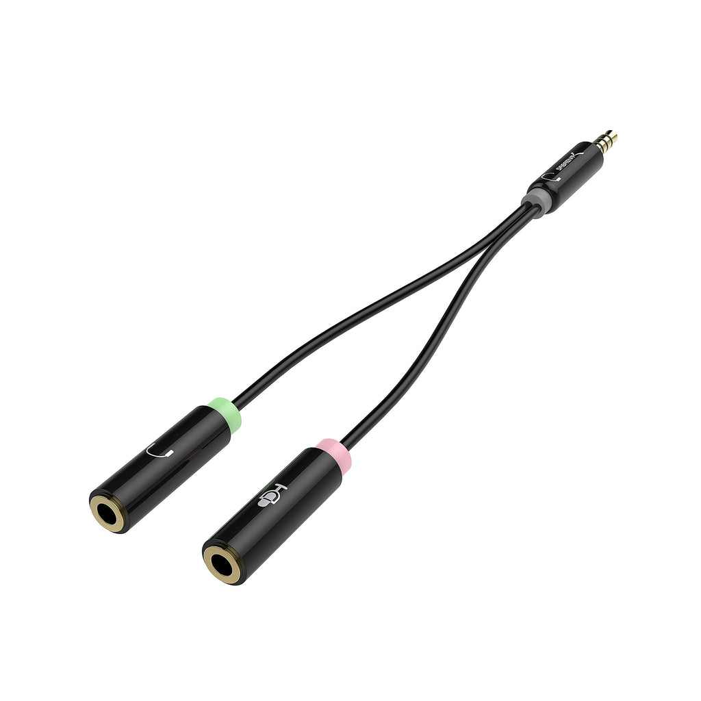[Australia - AusPower] - Sabrent 3.5mm Headset Splitter Adapter Cable for headsets with Separate Headphone/Microphone Plugs (CB-AUHM) Without Microphone Adapter 