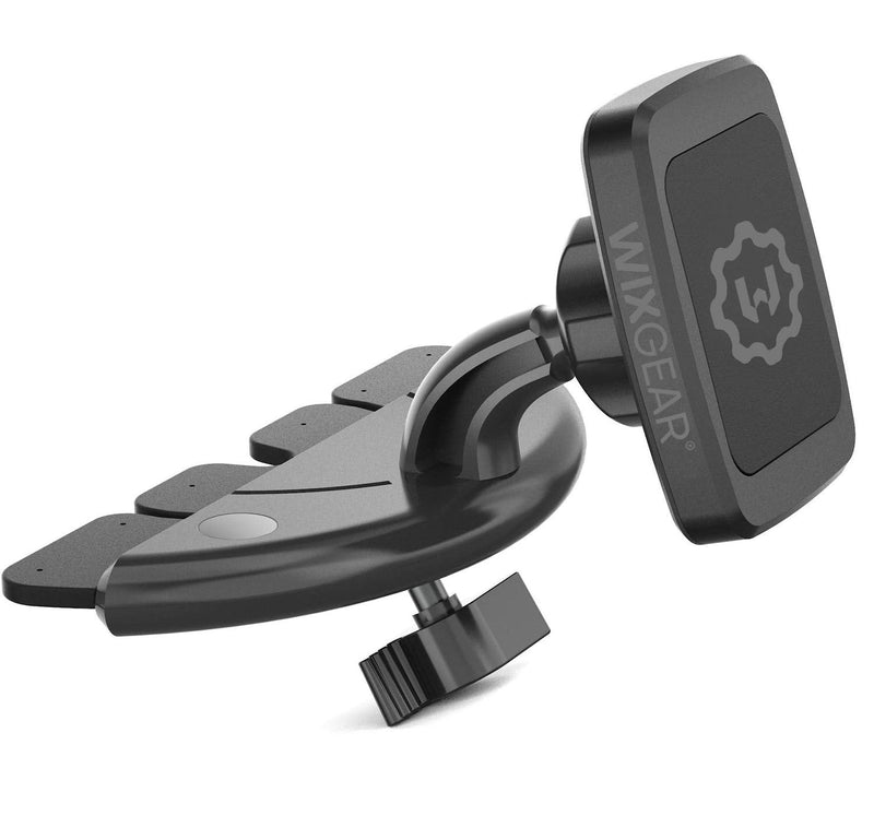 [Australia - AusPower] - WixGear Rectangular Head Universal CD Slot Magnetic Car Mount Holder, for Cell Phones and Mini Tablets with Fast Swift-Snap Technology 