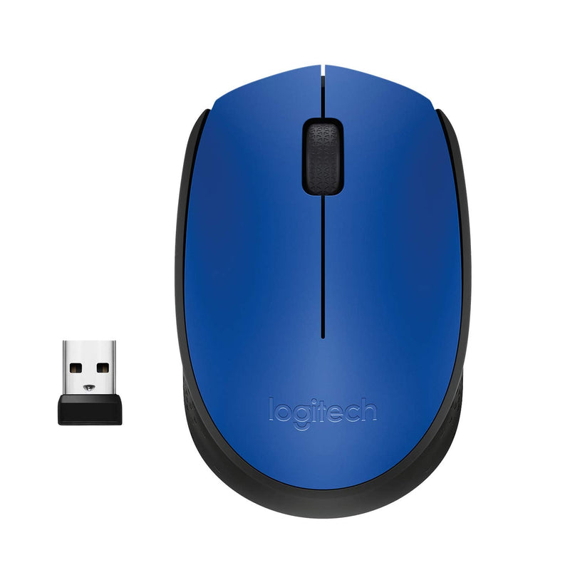 [Australia - AusPower] - Logitech M170 Wireless Mouse, 2.4 GHz with USB Mini Receiver, Optical Tracking, 12-Months Battery Life, Ambidextrous PC/Mac/Laptop - Blue 