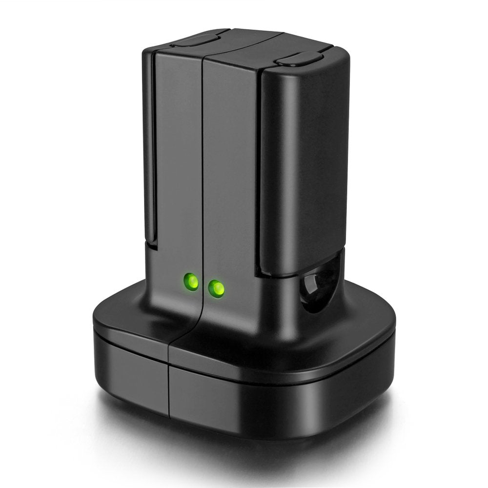 [Australia - AusPower] - for Xbox 360 2 Pack Rechargeable Battery Pack with Dual Charging Station Dock Charger Stand Base 