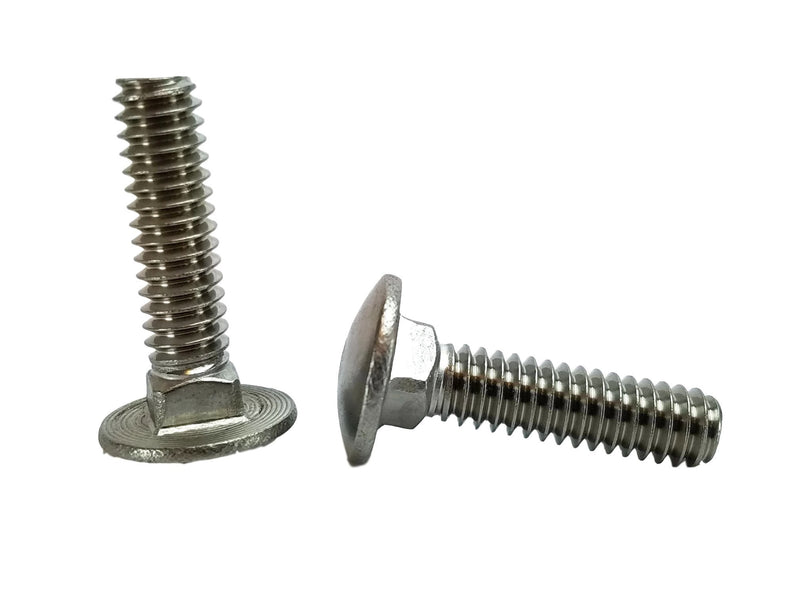 [Australia - AusPower] - Stainless 1/4-20 x 1" Carriage Bolt (3/4" to 5" Lengths Available in Listing), 18-8 Stainless Steel,50 Pieces (1/4-20x1) 1/4-20x1 
