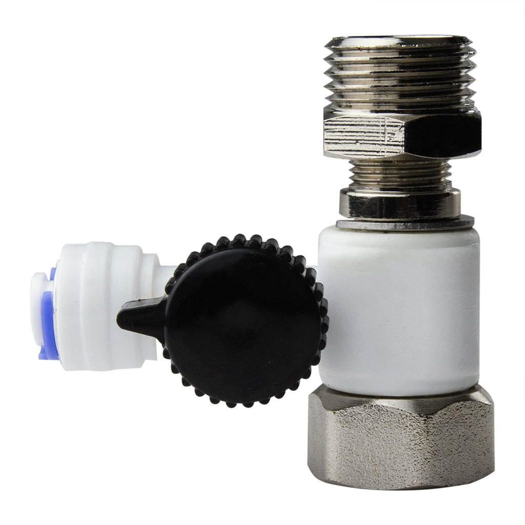 [Australia - AusPower] - iSpring AFW43 Water Systems Feed Water Adapter, Fits 1/2" NPT and 3/8" COMP, Cold Water Supply Valve 