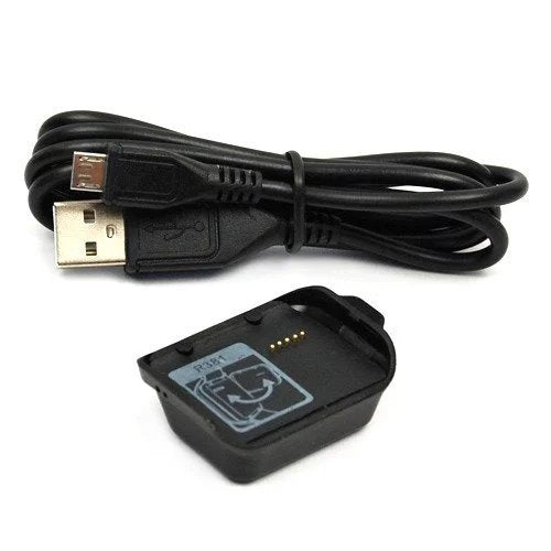 [Australia - AusPower] - JahyShow Charger Compatible with Gear 2 Neo R381, Replacement Charging Cradle Dock Cable Cord Compatible for Samsung Gear 2 Neo R381 Smart Watch Black 