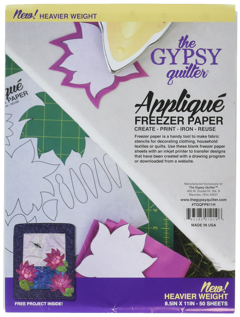 [Australia - AusPower] - Gypsy Quilter Freezer Paper 8 1/2in x 11in Heavy Weight White 