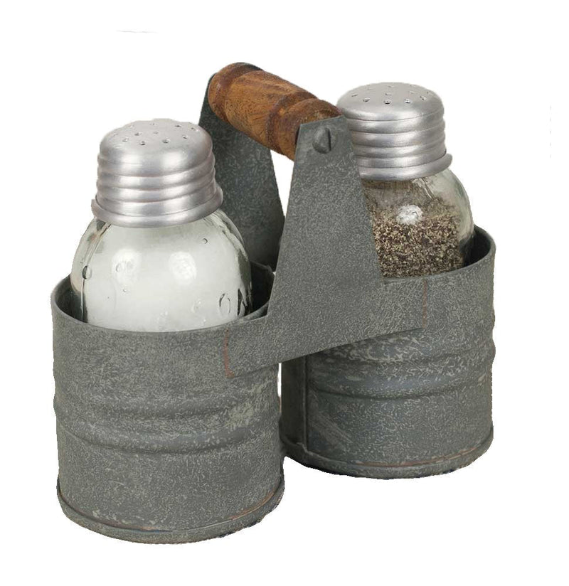 [Australia - AusPower] - Rustic Salt and Pepper Mason Jar Double Can Caddy 