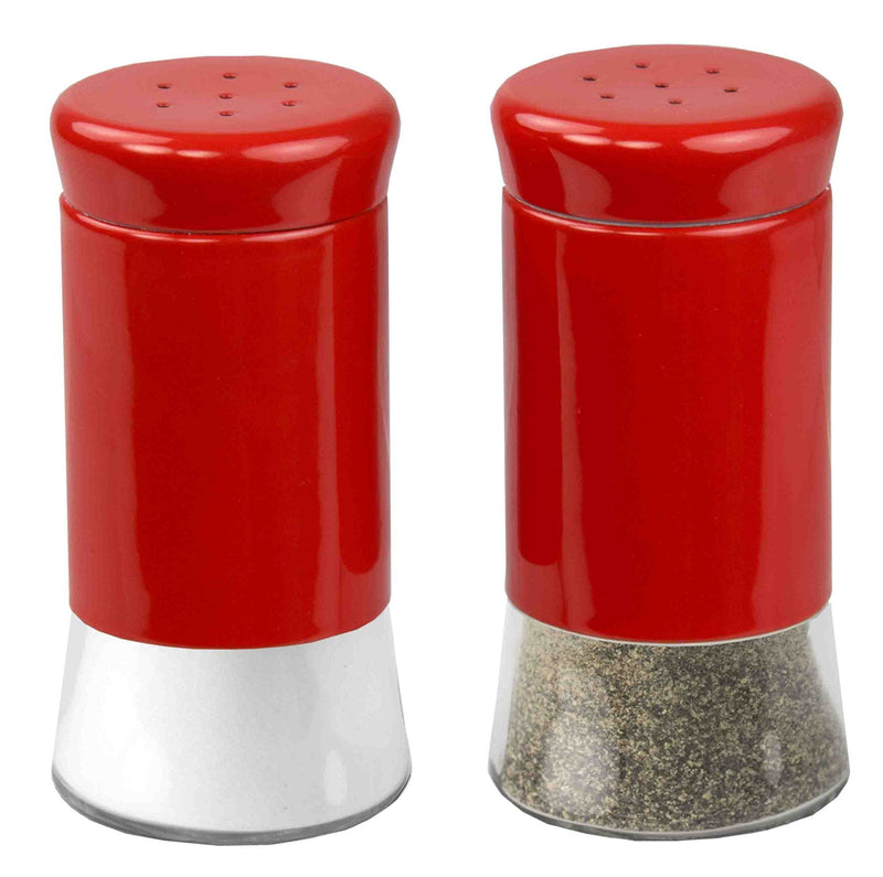 [Australia - AusPower] - Home Basics Essence Collection Salt and Pepper Shaker Set, Red 