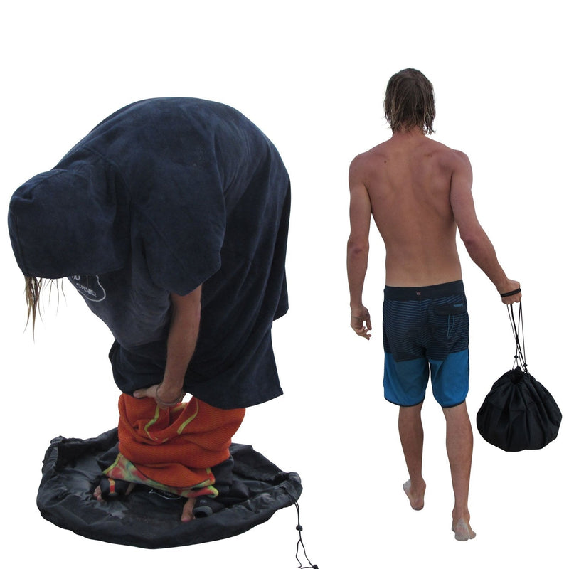 [Australia - AusPower] - Ho Stevie! Durable Wetsuit Changing Mat/Waterproof Dry-Bag for Surfers Black 