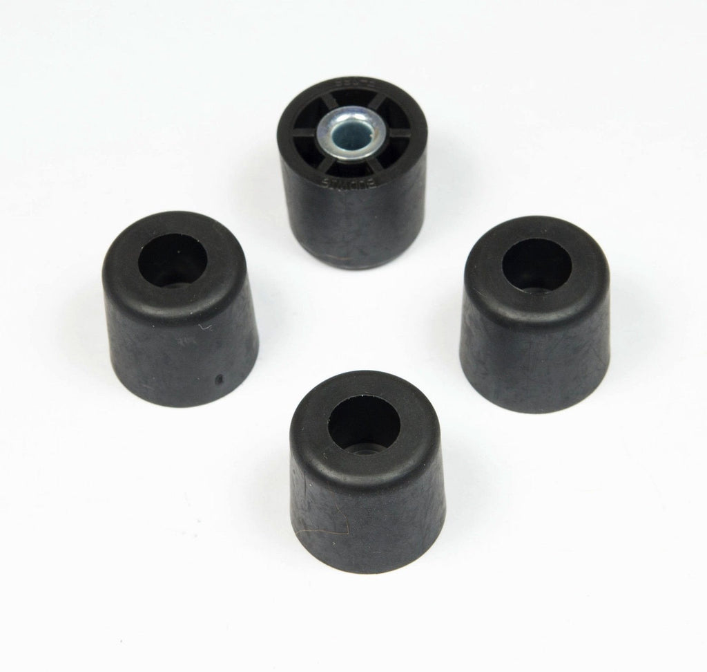 [Australia - AusPower] - 4 Small Round Bumper Cylinder Rubber FEET .700" H X .750 D - Made in USA - Free Shipping 