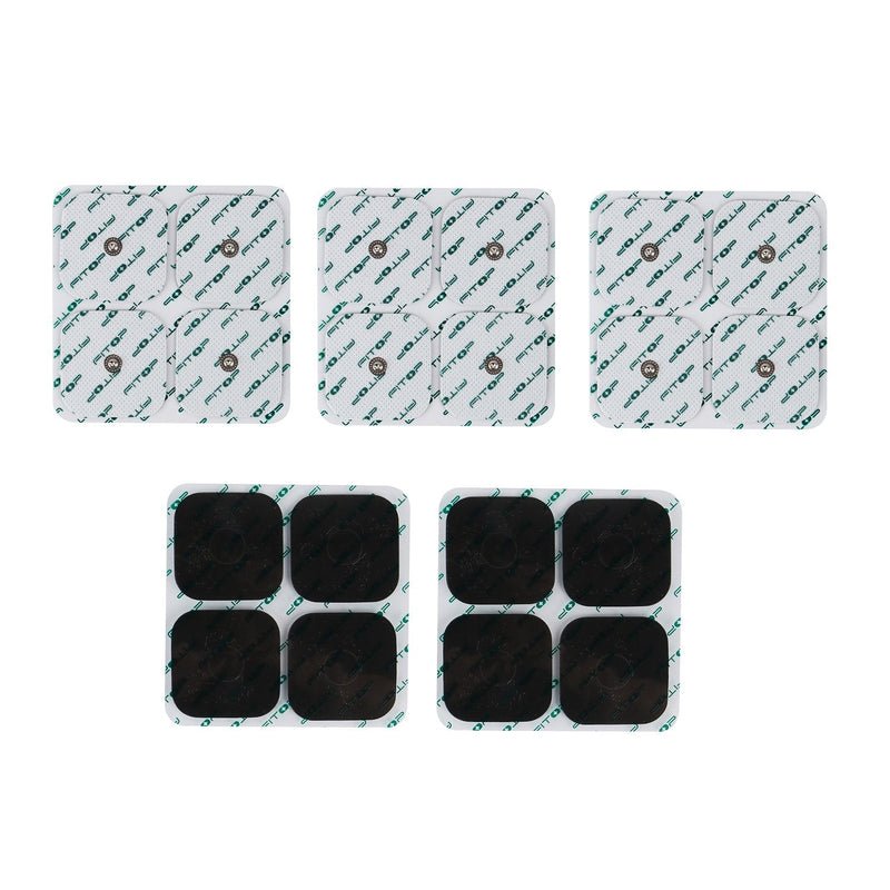 [Australia - AusPower] - FITOP TENS Replacement Pads 20pcs Universal 3.5mm Snap Electrodes Size 2x2 
