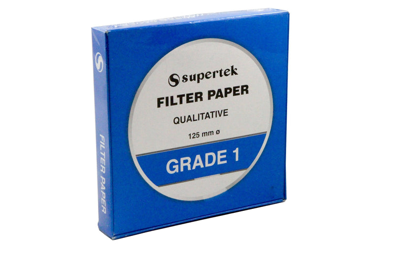 [Australia - AusPower] - Filter Paper, Qualitative, Grade 1, 125 mm (Diameter) Pack of 100 Sheets 