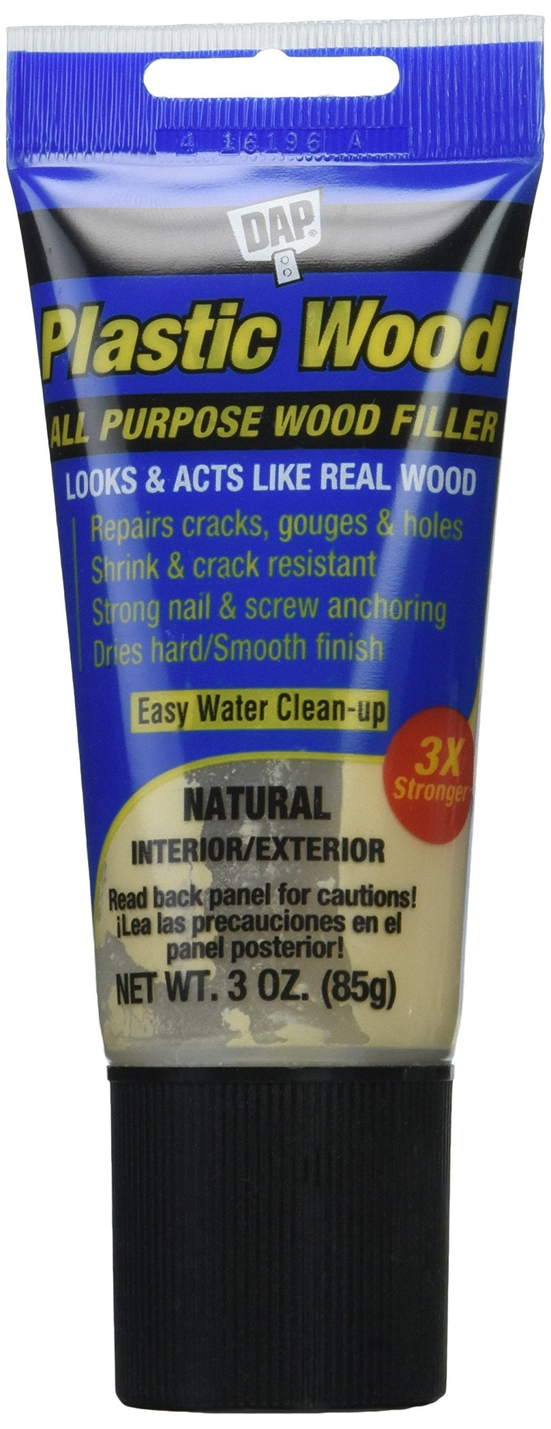[Australia - AusPower] - DAP 580 Series 00580 3oz Natural Latex Plastic Wood, 3 OZ 