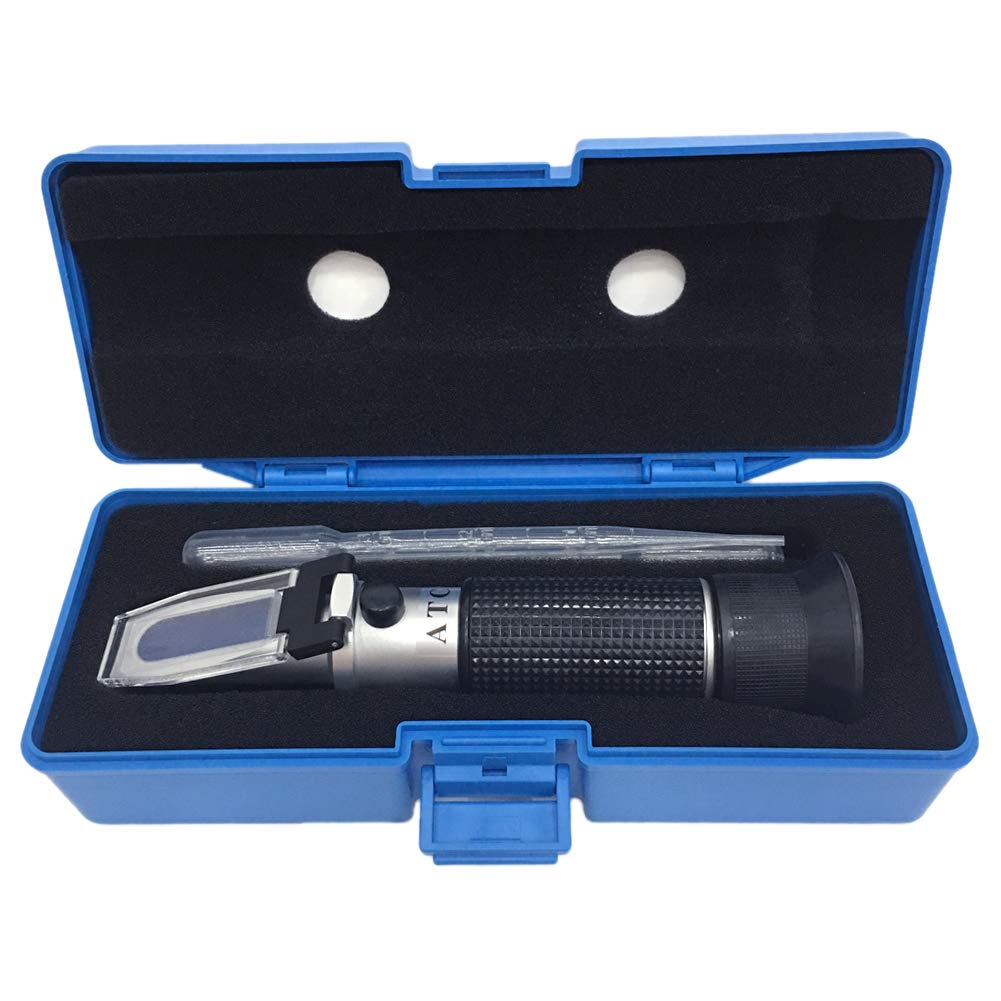 [Australia - AusPower] - aichose Brix Refractometer with ATC, Dual Scale - Specific Gravity & Brix, Hydrometer in Wine Making and Beer Brewing, Homebrew Kit 