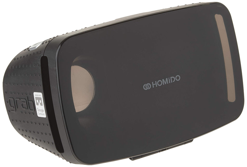 [Australia - AusPower] - Homido Grab Virtual Reality Headset for Smartphones VR Education VR Games and 3D Movie for ISO and Android, Compatible with iPhone and Android Phones Augmented Reality Headset（Black） Black 