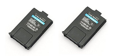 [Australia - AusPower] - NSKI 2Pcs UV-5R Two-Way Radio Battery for Baofeng UV-5R Walkie Talkie 