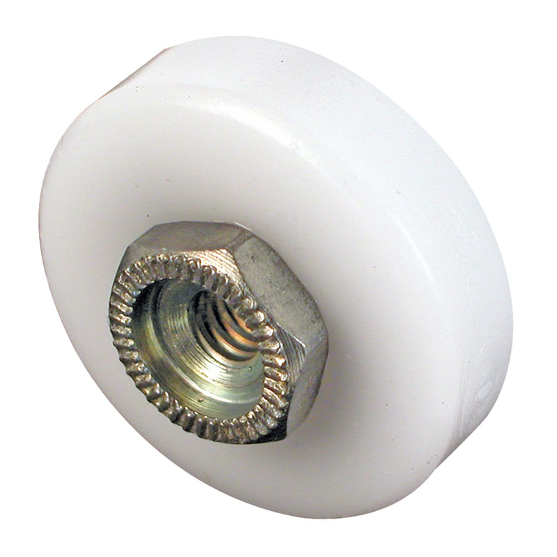 [Australia - AusPower] - Prime-Line Products MP6001 Shower Door Roller, 3/4 in. Outside Diameter, Plastic Wheel, Steel Ball Bearing, Flat Edge, Threaded Hex Hub, 10 Pack 