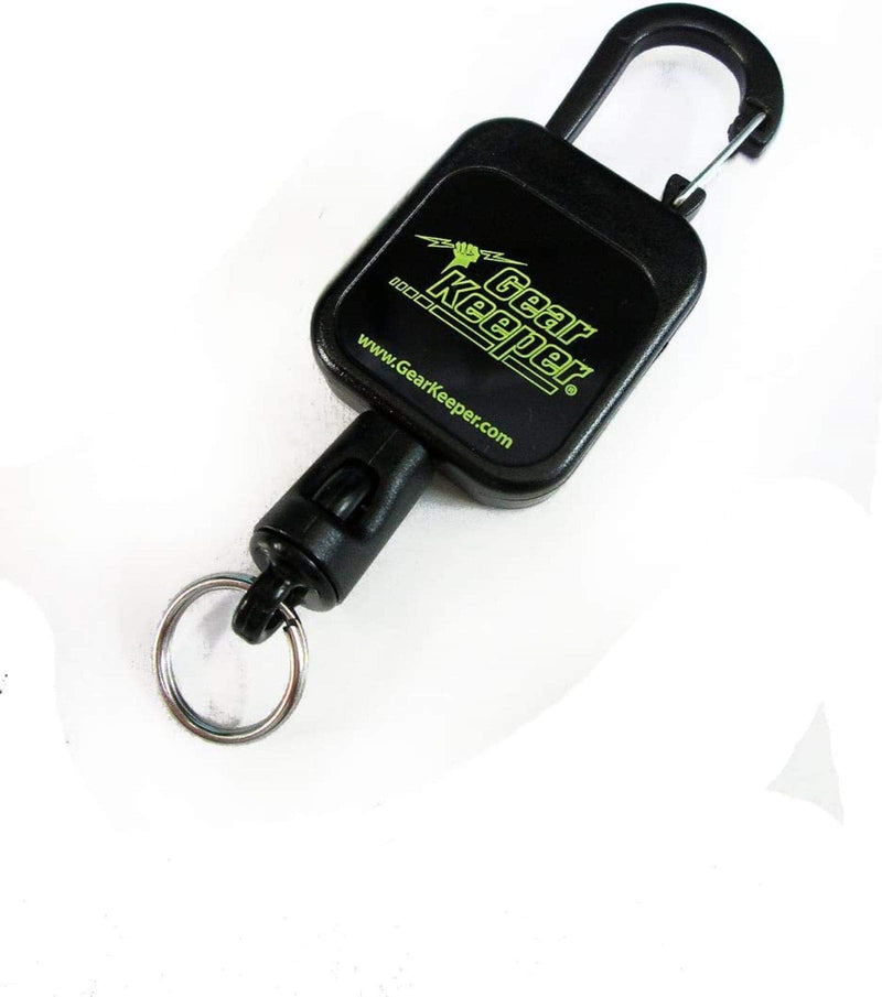 [Australia - AusPower] - Hammerhead Industries Gear Keeper Micro Retractor / Super Zinger for Fly FIshing – Options - Swiveling Snap Clip, Threaded Stud or Carabiner Clip Mount with Q/C Split Ring Accessory - Made in USA 
