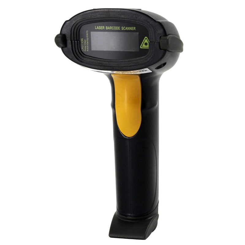 [Australia - AusPower] - Barcode Reader Scanner,Symcode USB 1D Wired Laser Scan Handheld Bar Code Scanner Black Barcode Scanner 