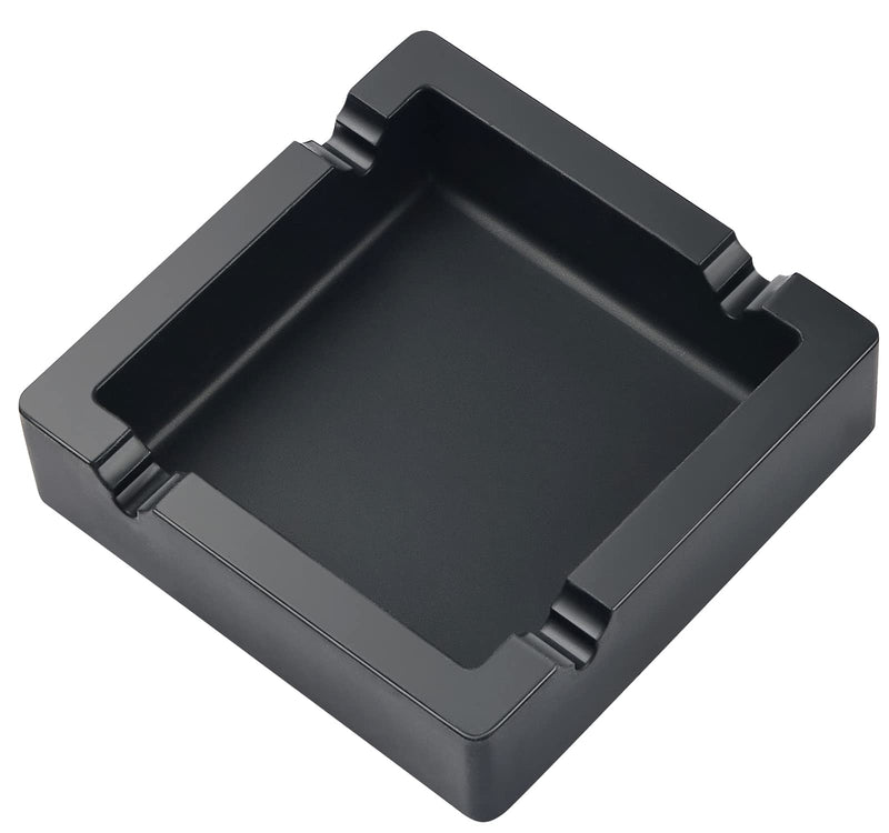 [Australia - AusPower] - OILP Cigar Ashtray Big Ashtrays for Cigarettes Outdoors Large Black 4 Dual-use Rest Unbreakable Silicone Cigar Ashtray for Patio/Outside/Indoor/Home Decor 