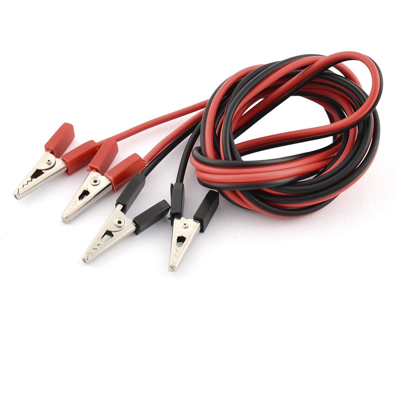 [Australia - AusPower] - uxcell a16032800ux0289 Double End Alligator Clip Clamp Battery Test Jumper Cable 1.5M Long 