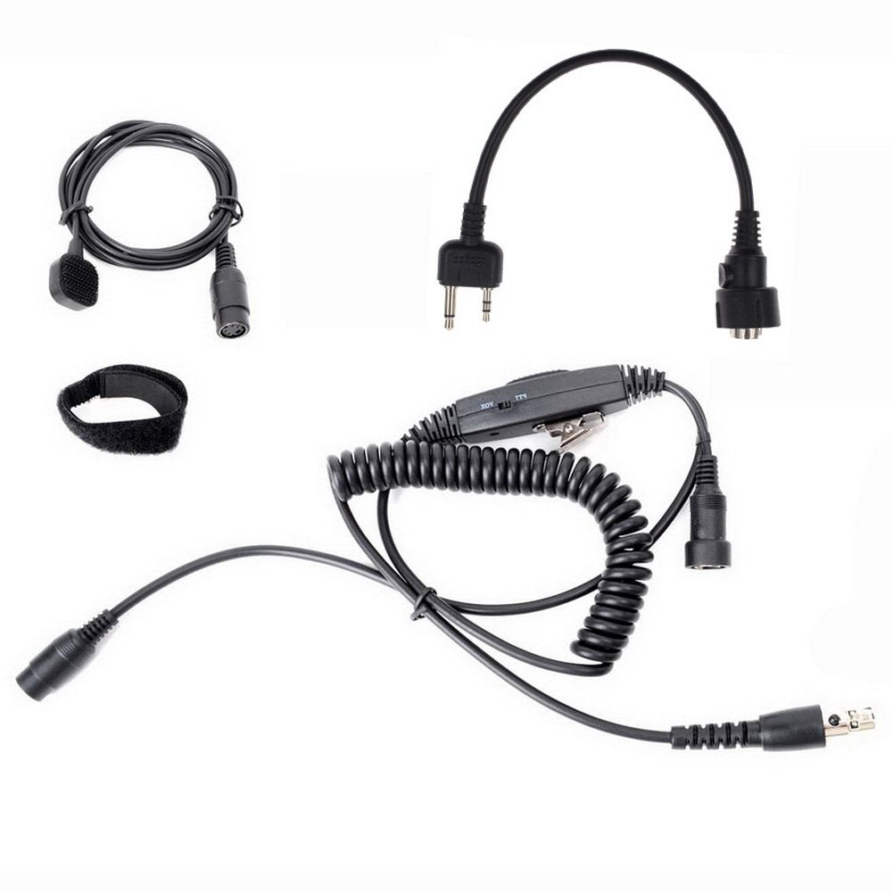 [Australia - AusPower] - Aoer® Military Professional Headset Earpiece Cable Accessories for 2-pin Midland Alan Radio 