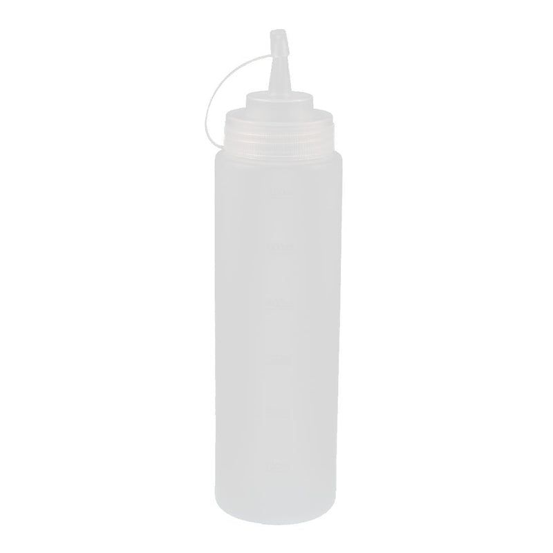 [Australia - AusPower] - uxcell 600ml 24oz Kitchen Clear Plastic Squeeze Bottles Condiment Ketchup Mustard Oil Salt 