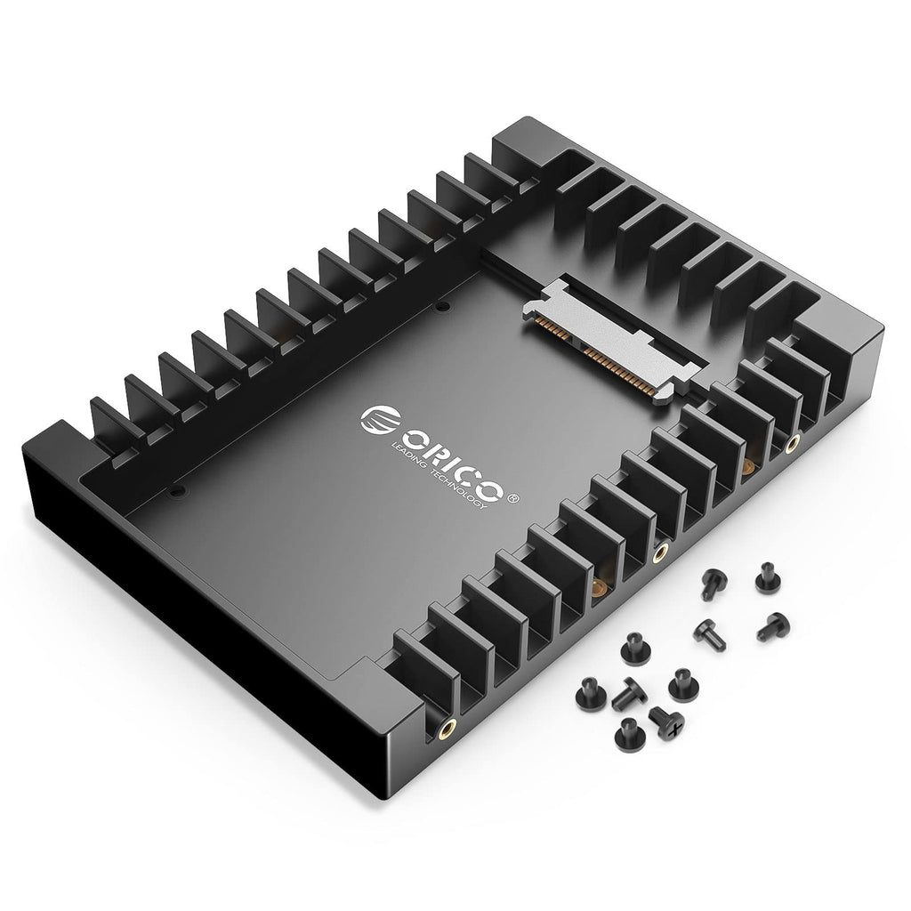 [Australia - AusPower] - ORICO 2.5 SSD SATA to 3.5 Hard Drive Adapter Internal Drive Bay Converter Mounting Bracket Caddy Tray for 7 / 9.5 / 12.5mm 2.5 inch HDD / SSD with SATA III Interface(1125SS) 
