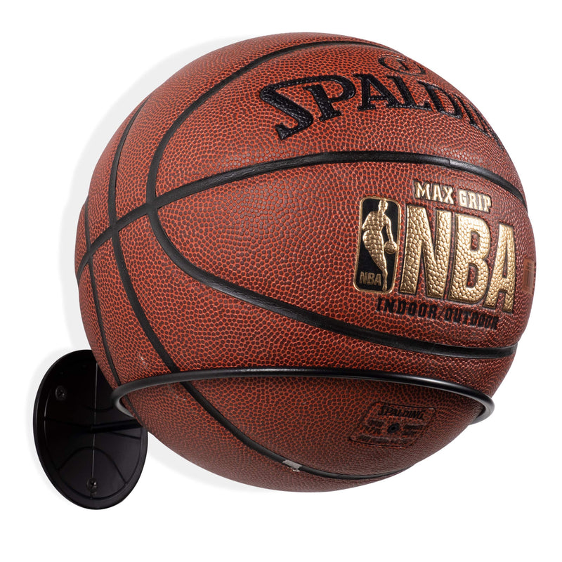 [Australia - AusPower] - Wallniture Sporta Wall Mounted Ball Storage Sports Ball Holder Rack Display Storage Steel (Black) 